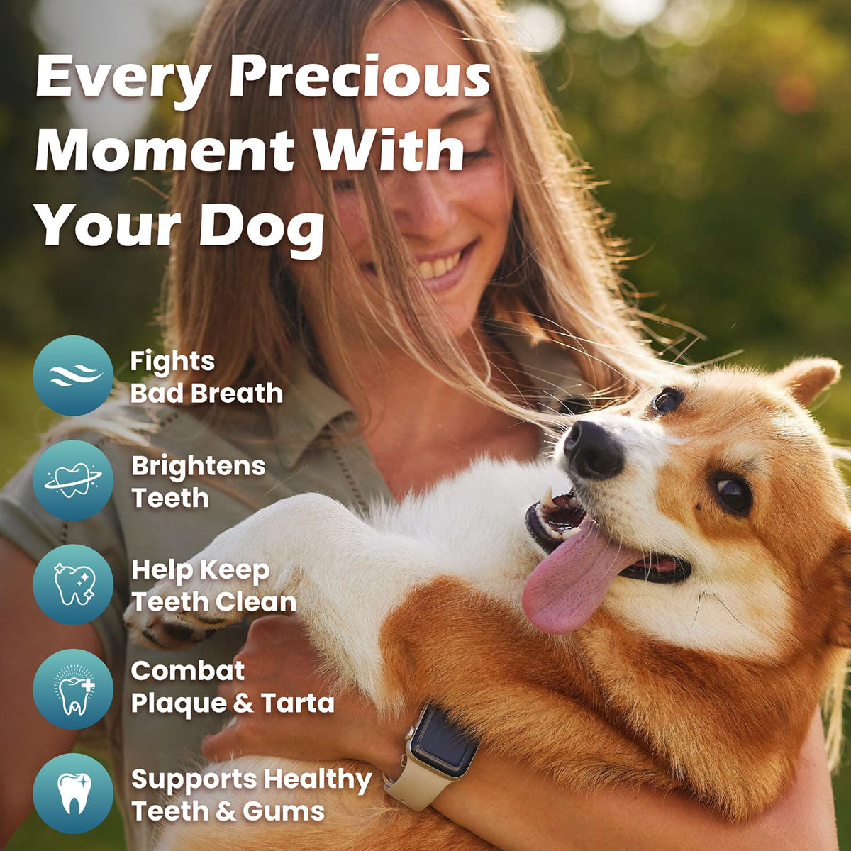 Dog Teeth Cleaning Powder, Dental Powder and Breath Freshener, 200 Grams B4676