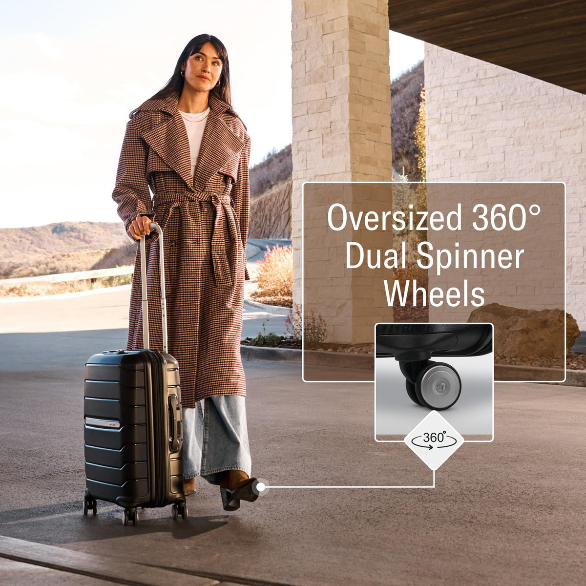 Hardside Carry-On Luggage with Spinner Wheels M36667