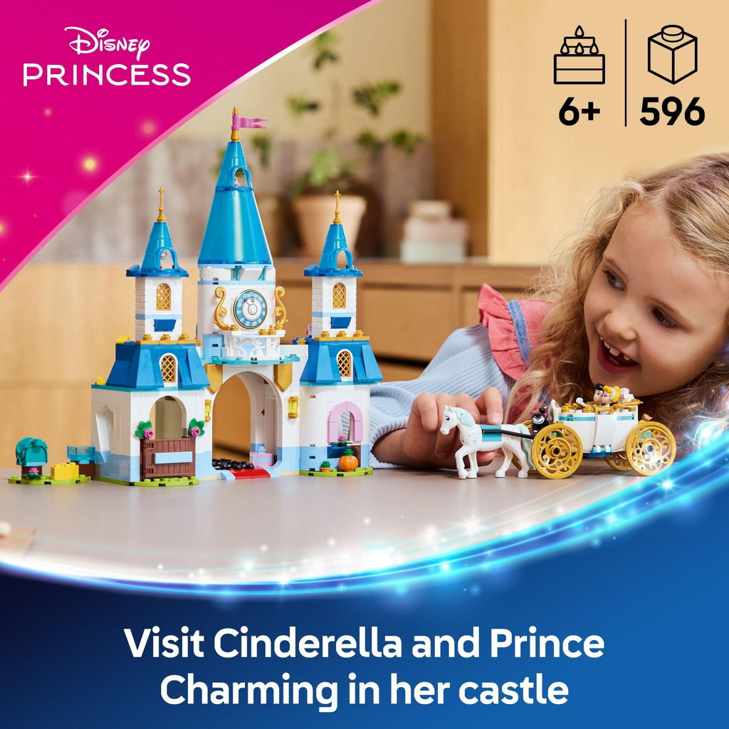 Disney Princess Castle Building Toy with 2 Minidolls M582455