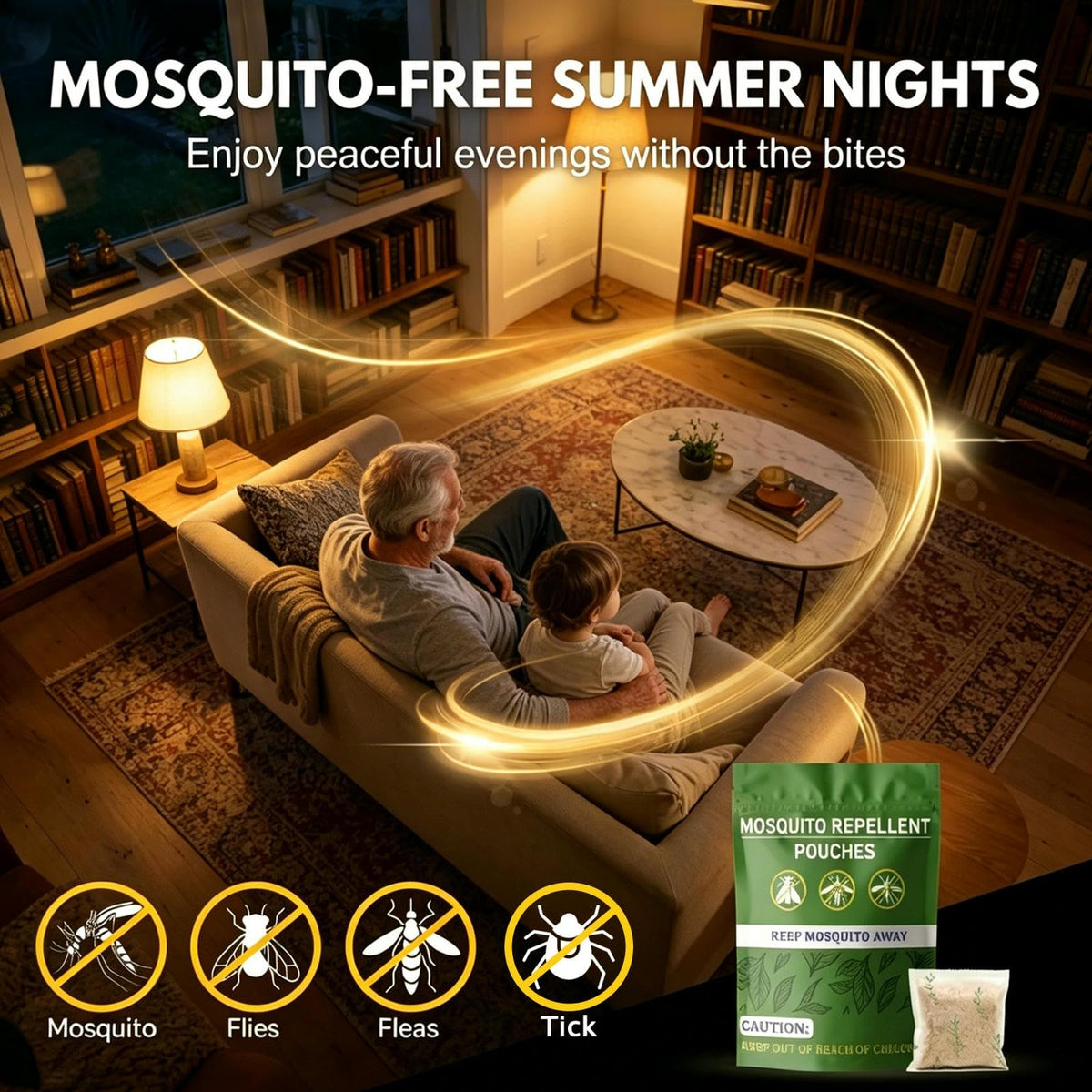 Natural Mosquito Repellent 10 Pouch X13279