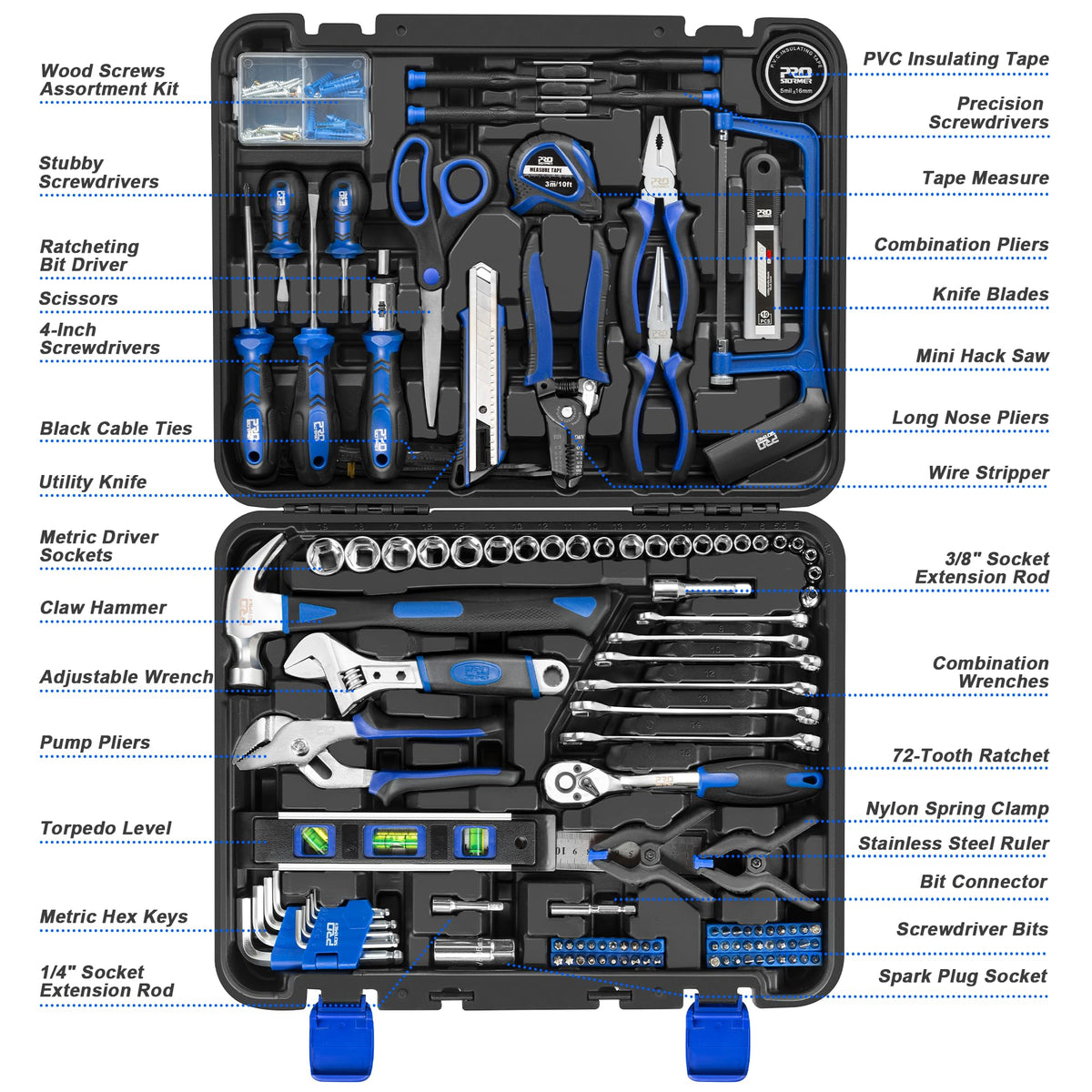 259-Piece Blue Hand Tool Set W15959