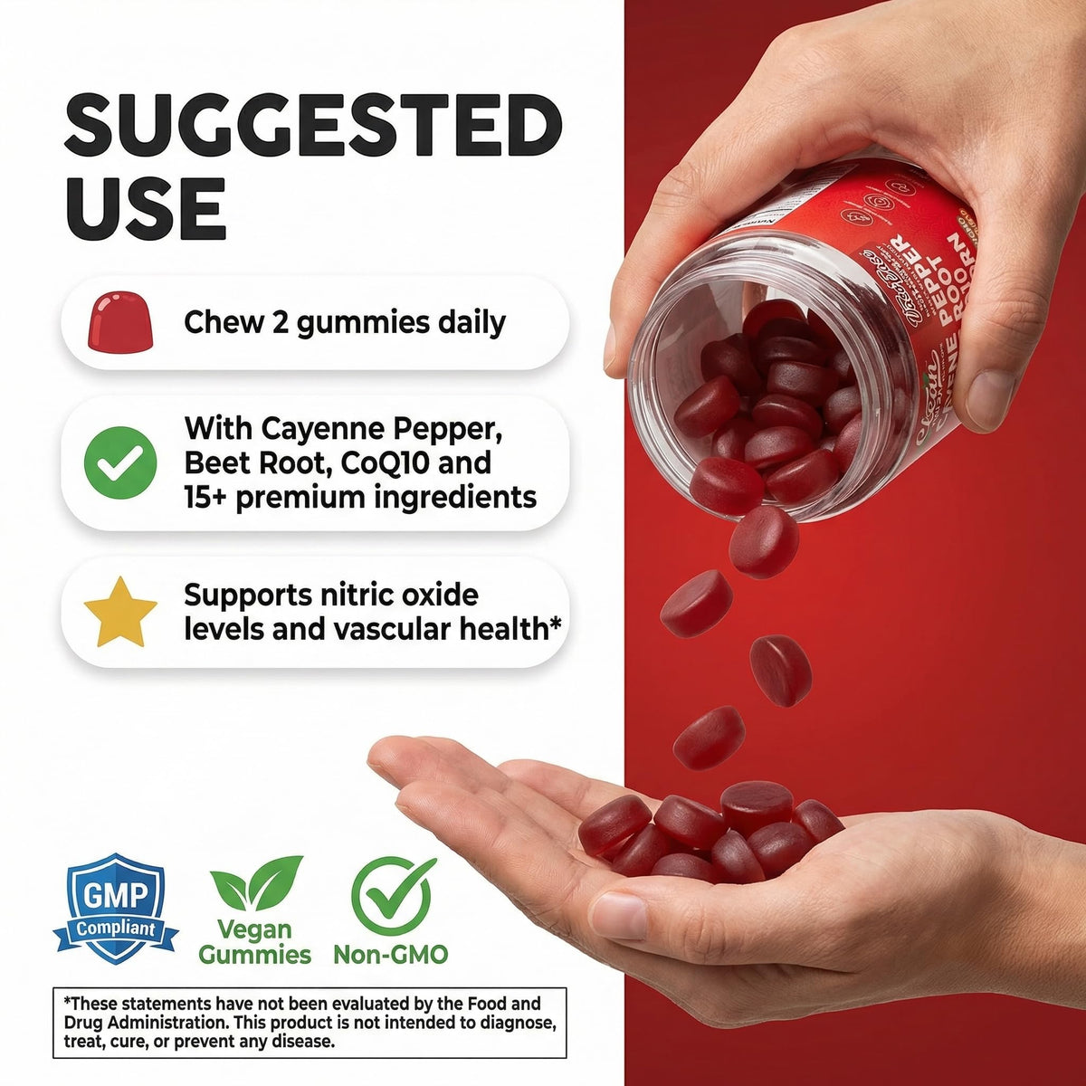 Cayenne Pepper Beet Root Gummies V4180
