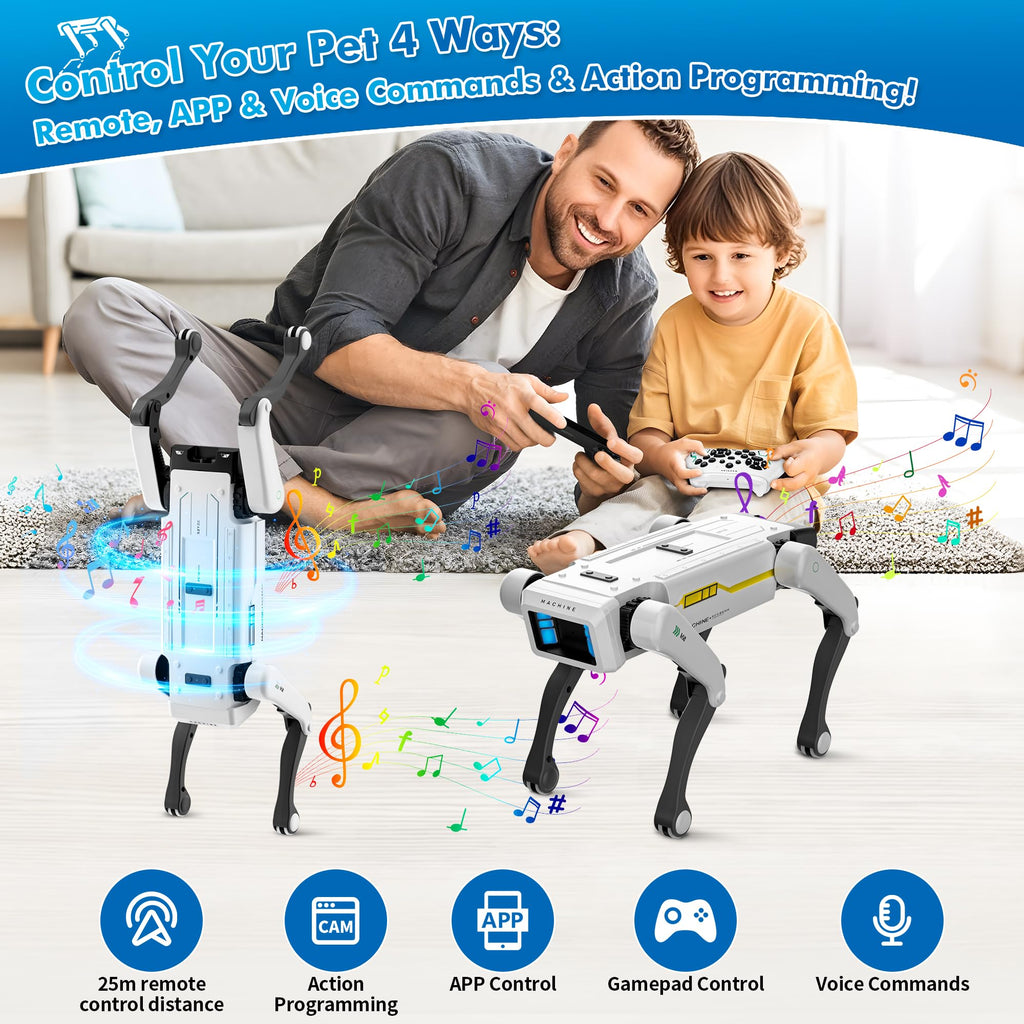 Interactive STEM Robot Dog with Voice Control N9124