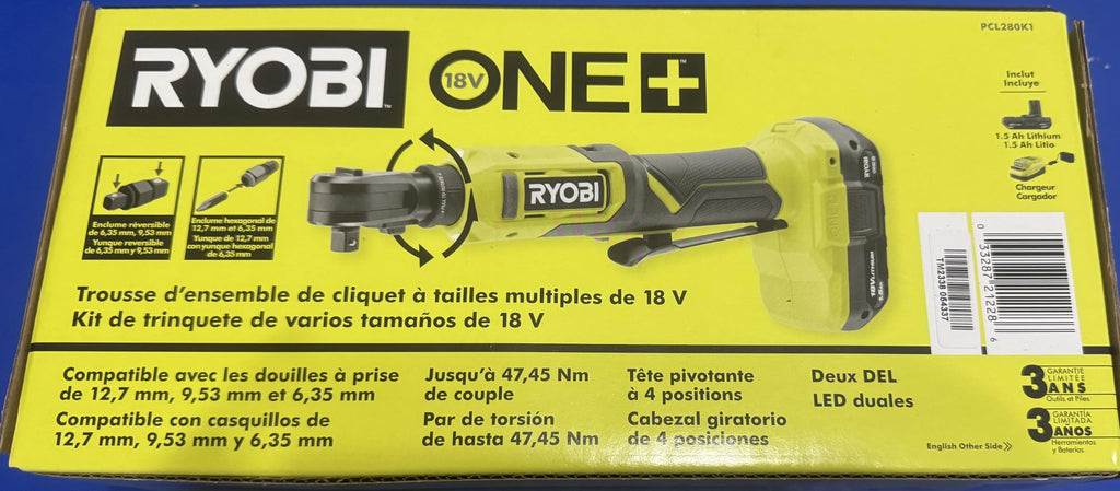 18V Cordless Ratchet Kit with Battery and Charger I48843