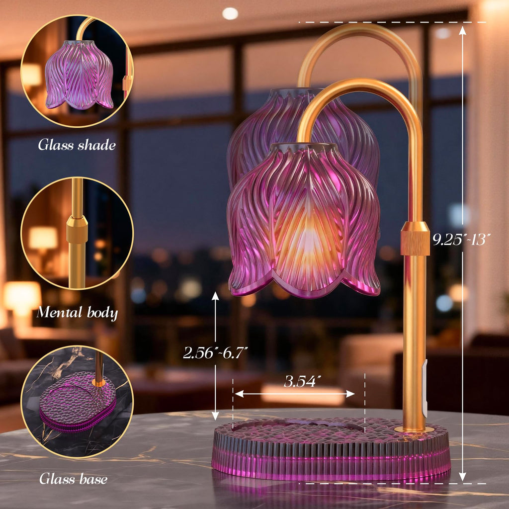 Flower Candle Warmer Lamp with Timer F502
