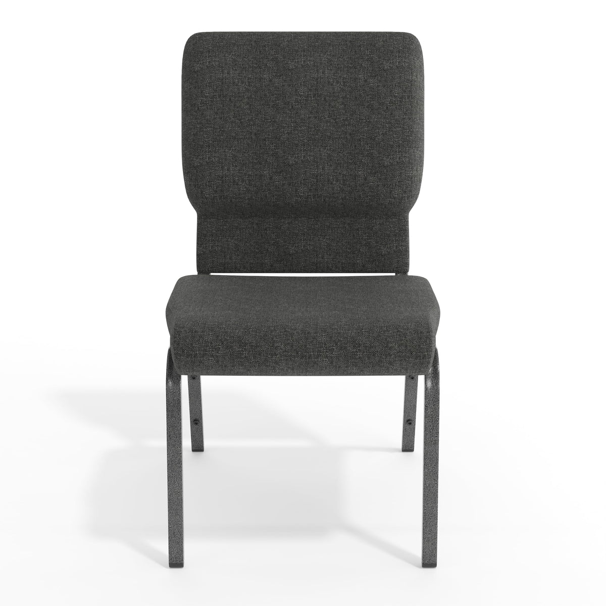 Dark Gray Fabric Stacking Church Chair 4 Pack D566014