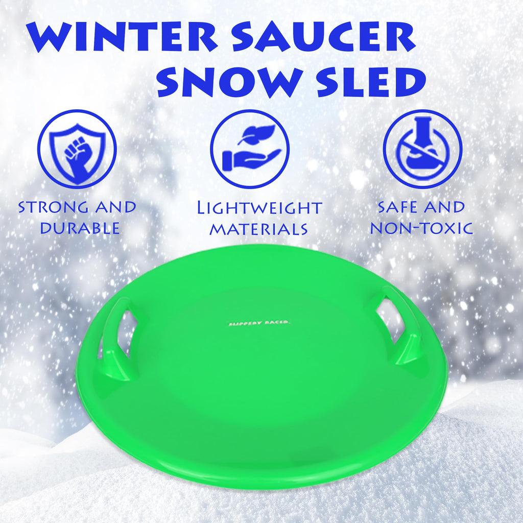 Kids Plastic Toboggan Snow Sled with Pull Rope D810