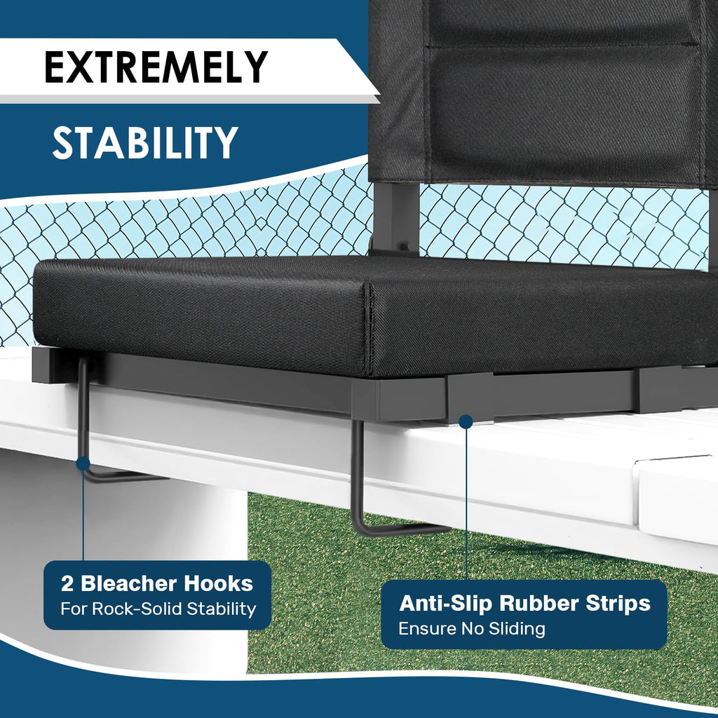 Portable Folding Bleacher Chair 2 Pack U34785