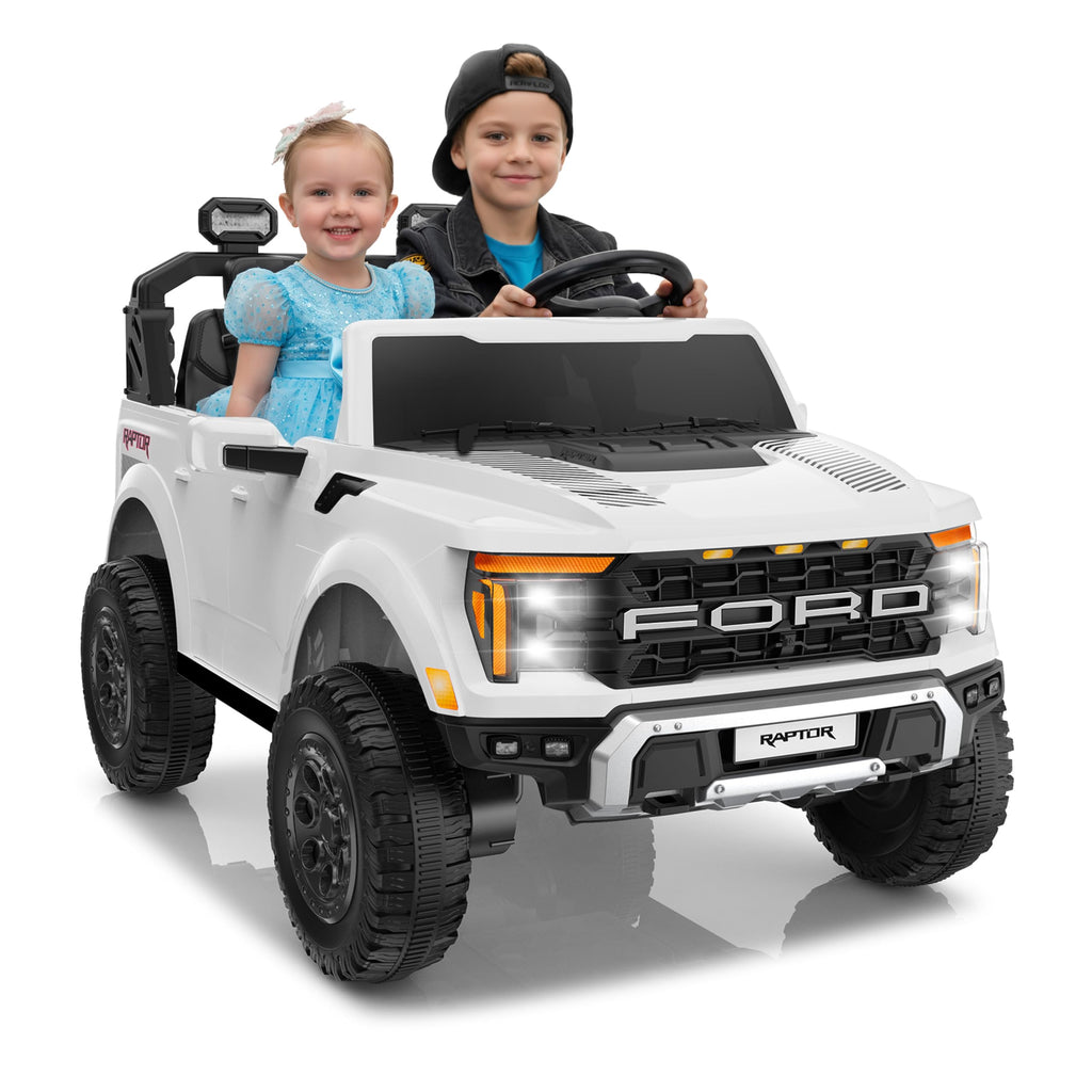 White 24V 2 Seater Ride On Truck X740643