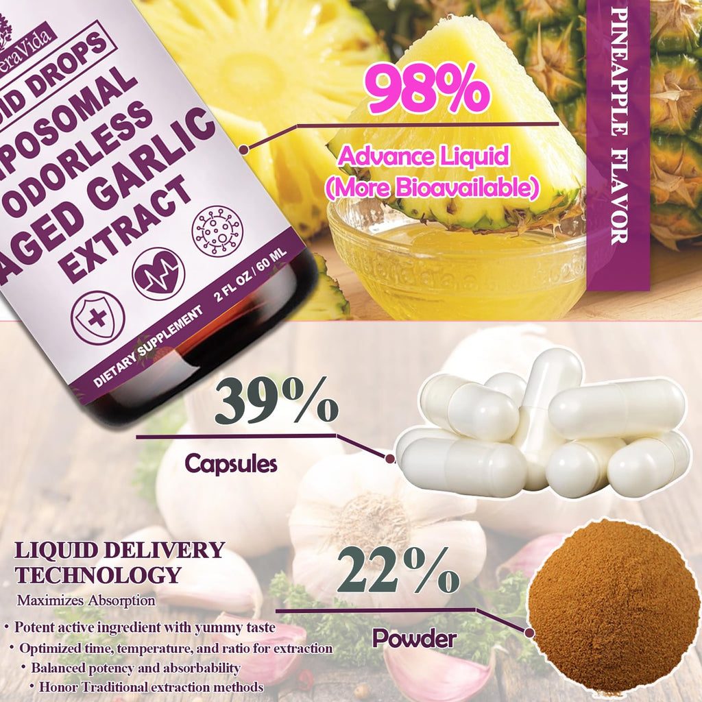 Organic Odorless Garlic Extract Liquid Drops 500mg F21962