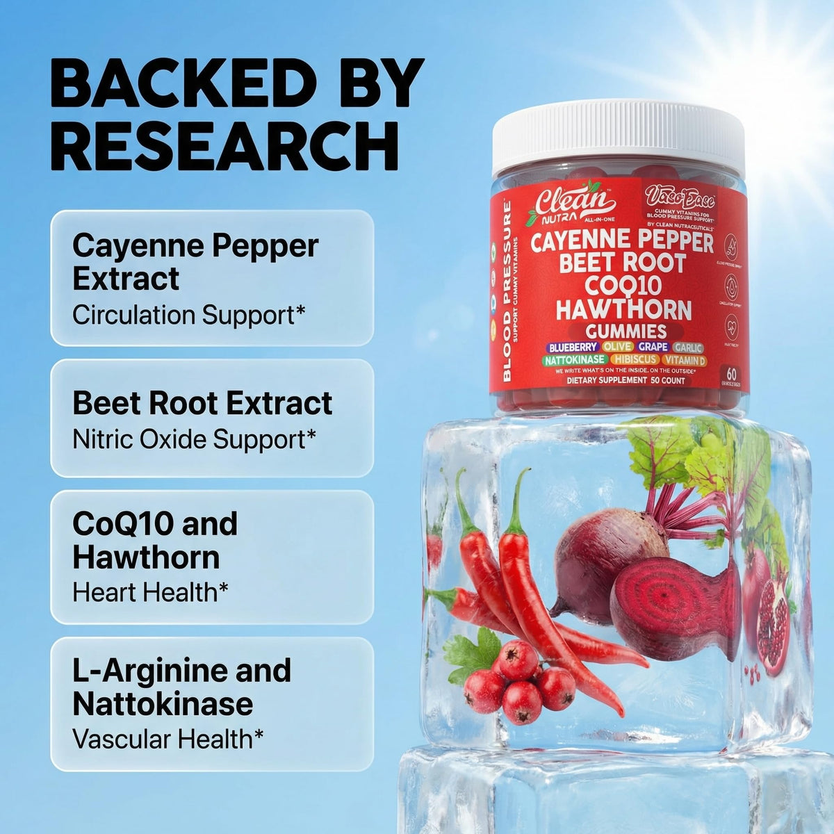 Cayenne Pepper Beet Root Gummies V4180