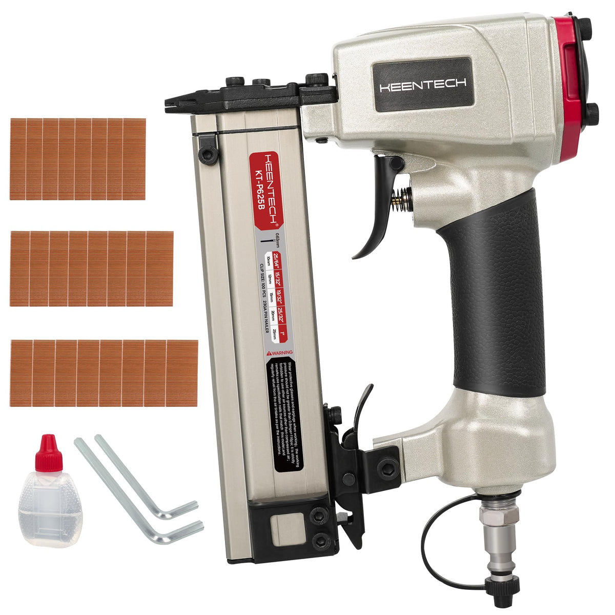 Pneumatic Pin Nailer 23 Gauge with 2160pcs Pin Nails R394194