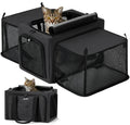 Expandable Dark Gray Cat Carrier T4862