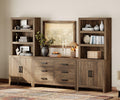 4-Piece Modular Entertainment Center with Bookshelves N150857