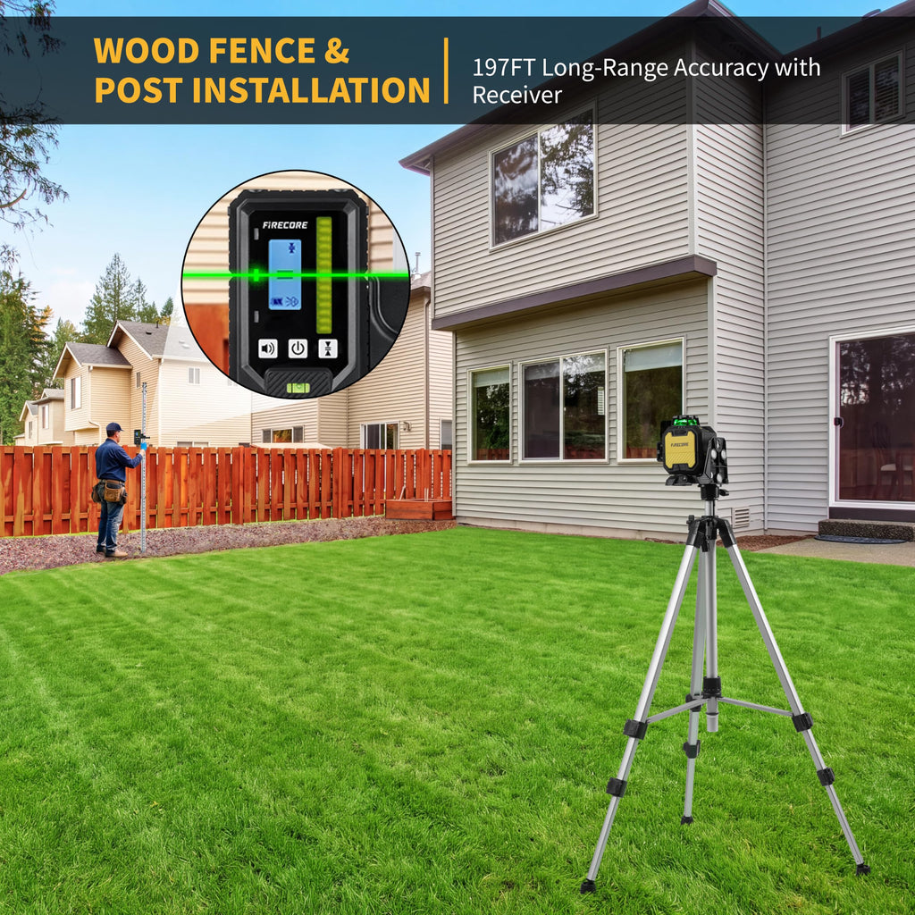 Self-Leveling Laser Level Kit with Receiver & Tripod L888116