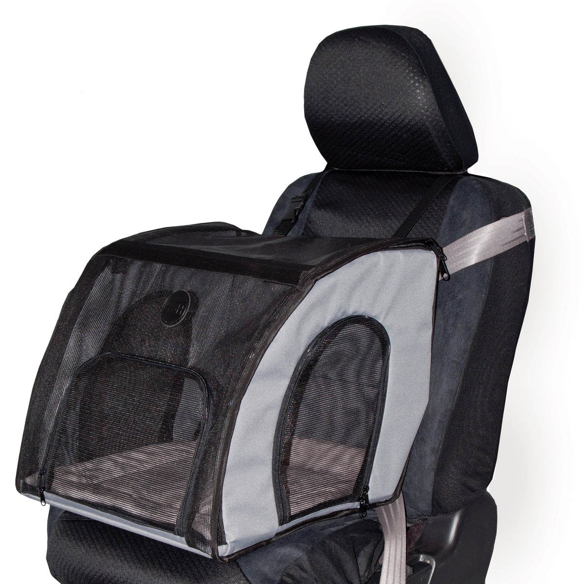 Dog Car Seat, Medium, Gray/Black Y847884